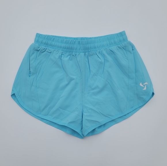 Pedigree Sportswear Pants - Pedigree FreeRUN High Waist Lined Shorts with Zipper Pockets | Blue